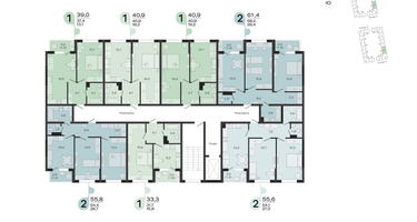 1-к. квартира, 33&nbsp;м²