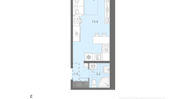 Студия, 21&nbsp;м²
