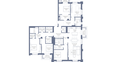 6-к. квартира, 196 м²