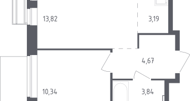 Студия, 35&nbsp;м²