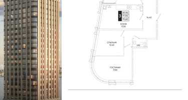 3-к. квартира, 79 м²