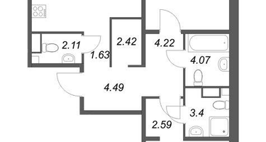Студия, 78&nbsp;м²