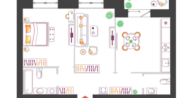 2-к. квартира, 56&nbsp;м²