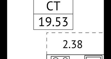 Студия, 19&nbsp;м²