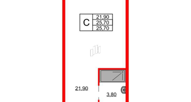 Студия, 25&nbsp;м²