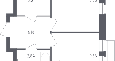 1-к. квартира, 35&nbsp;м²