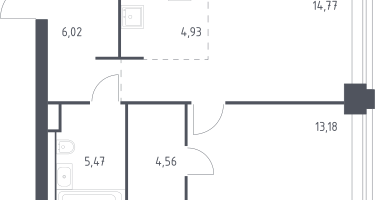 Студия, 48&nbsp;м²