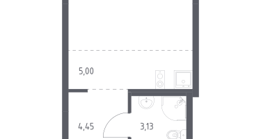 Студия, 22&nbsp;м²