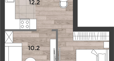 2-к. квартира, 41 м²