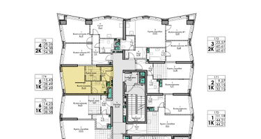 1-к. квартира, 28&nbsp;м²