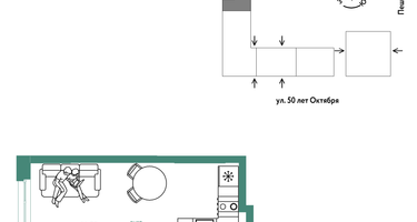 2-к. квартира, 36&nbsp;м²