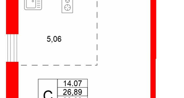 Студия, 29&nbsp;м²