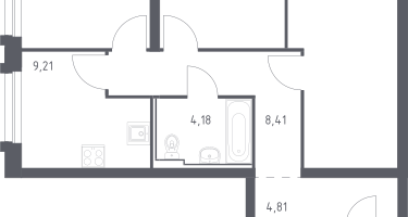 3-к. квартира, 65&nbsp;м²