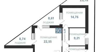 4-к. квартира, 114&nbsp;м²