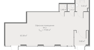 Студия, 79 м²