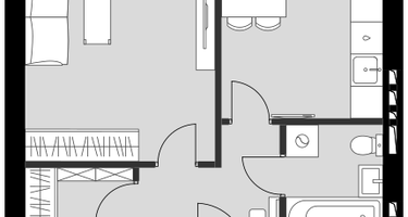 1-к. квартира, 41&nbsp;м²