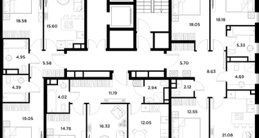 1-к. квартира, 39&nbsp;м²