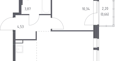 Студия, 37&nbsp;м²