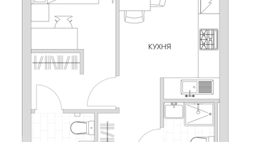 Студия, 38&nbsp;м²