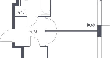 1-к. квартира, 32&nbsp;м²