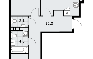 3-к. квартира, 69&nbsp;м²