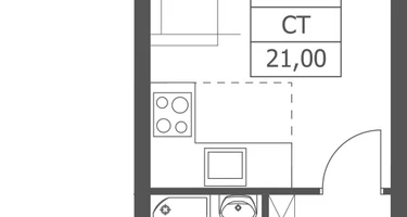 Студия, 21&nbsp;м²