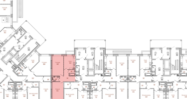 1-к. квартира, 42&nbsp;м²
