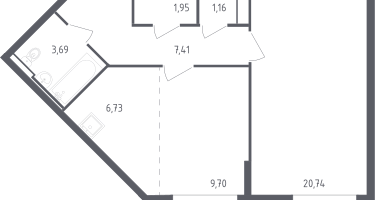 Студия, 50&nbsp;м²