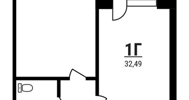 1-к. квартира, 32 м²