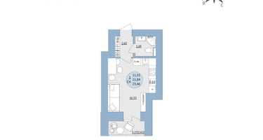 Студия, 23&nbsp;м²