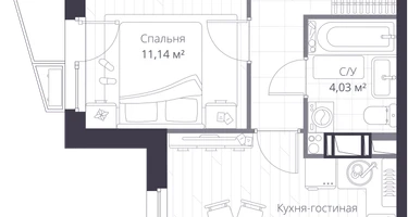 Студия, 35&nbsp;м²