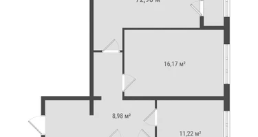 2-к. квартира, 71 м²