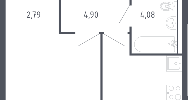 1-к. квартира, 33&nbsp;м²