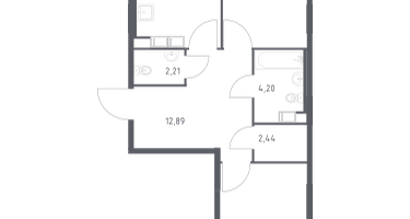 2-к. квартира, 63&nbsp;м²