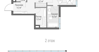 2-к. квартира, 128 м²