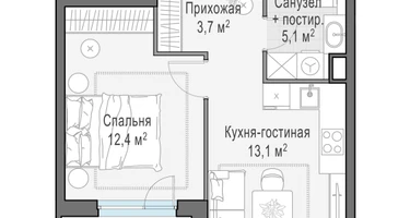 1-к. квартира, 35&nbsp;м²