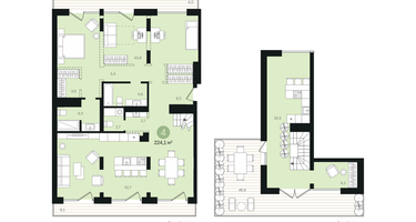 4-к. квартира, 228 м²
