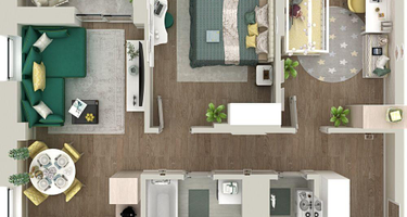 2-к. квартира, 57&nbsp;м²