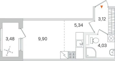 Студия, 24&nbsp;м²