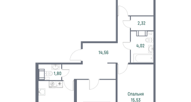 Студия, 86&nbsp;м²