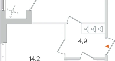 1-к. квартира, 39&nbsp;м²