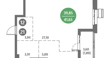 1-к. квартира, 41&nbsp;м²