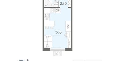 Студия, 21 м²