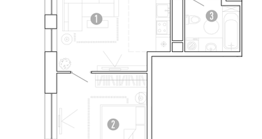 2-к. квартира, 47&nbsp;м²