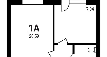 1-к. квартира, 28&nbsp;м²