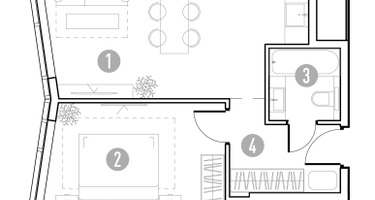 1-к. квартира, 40&nbsp;м²