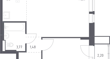 Студия, 41&nbsp;м²