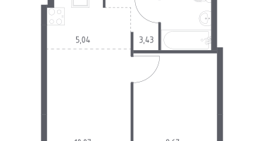 Студия, 32&nbsp;м²