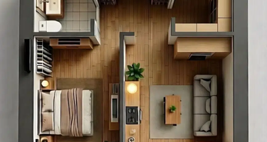 1-к. квартира, 45,2 м²