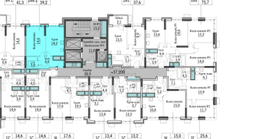 1-к. квартира, 39&nbsp;м²